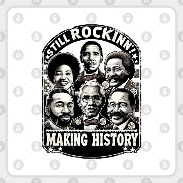 Black History Month Leaders Shirt Men Women Boys Girls T-Shirt Magnet by Mapd